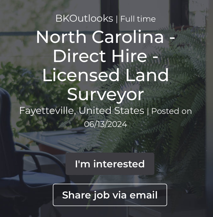 North Carolina - Direct Hire - Licensed Land Surveyor